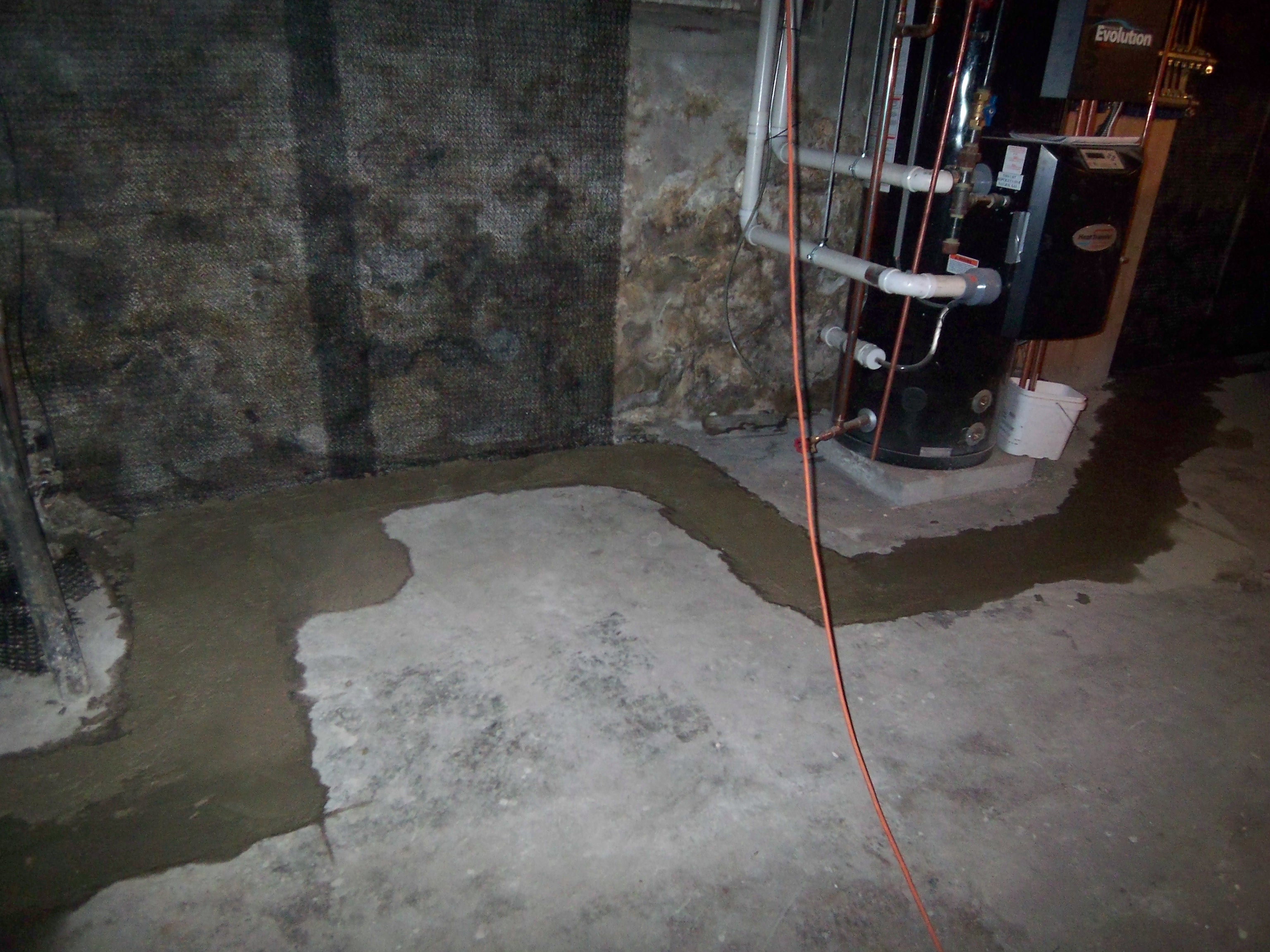 Covering insulation in basement